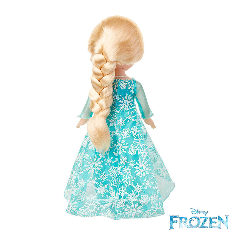 Boneca Frozen Elsa 24cm Com Falas Original Musica Do Filme - R$ 130,88