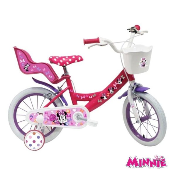 Bicicleta Minnie Disney 16″ Autobrinca Online www.autobrinca.com