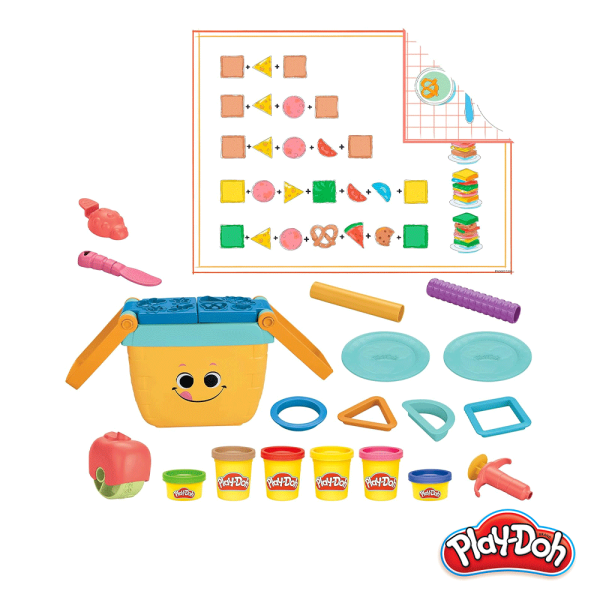 Play-Doh Kit Inicial Formas de Piquenique Autobrinca Online www.autobrinca.com