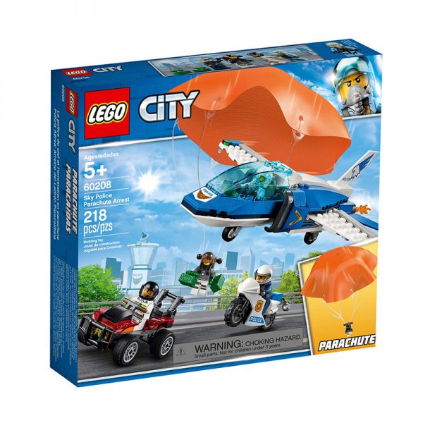 LEGO City – Polícia Aérea Detenção Paraquedas 60208 Autobrinca Online www.autobrinca.com