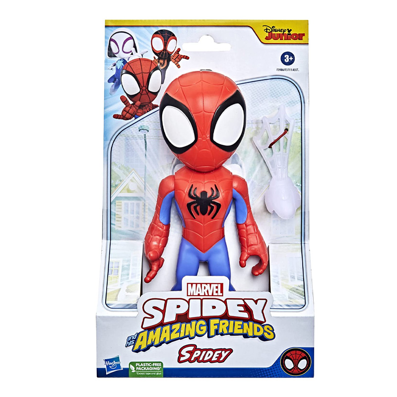 Figurine Spidey de 10 cm avec véhicule Arachno-bolide convertible 2 en 2 -  HASBRO - Spiderman - Jouet - Blanc