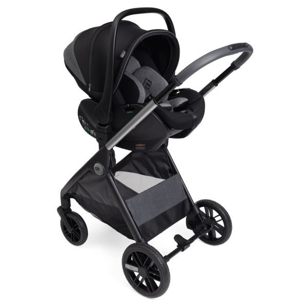 Trio Chicco Bellagio Flexi c/ First Seat Recline Black Satin Autobrinca Online